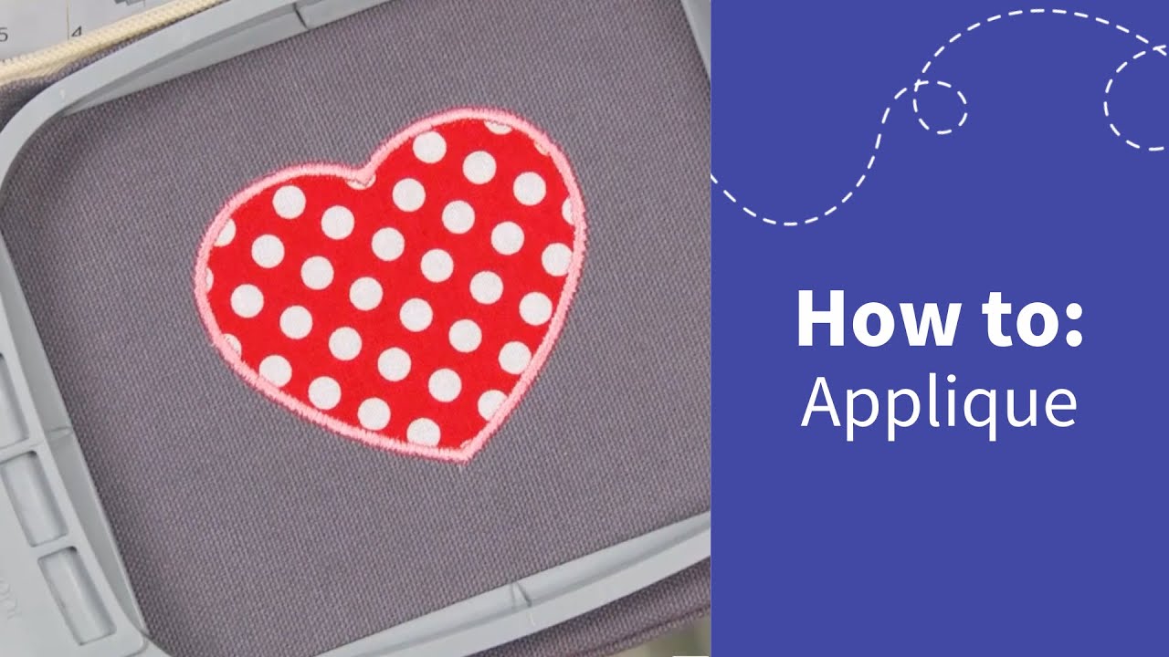 can you applique with an embroidery machine