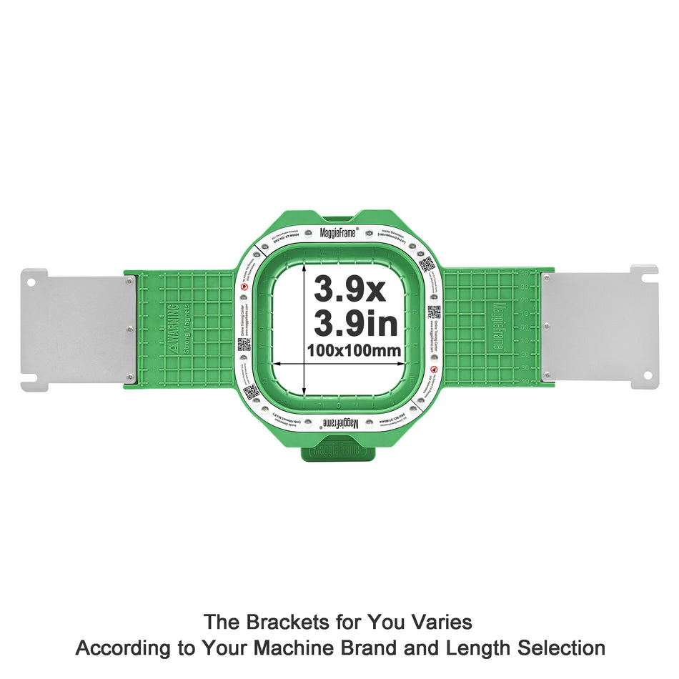 MaggieFrame Magnetic Hoop 100x100mm | 3.9" for Brother PRS100 VR