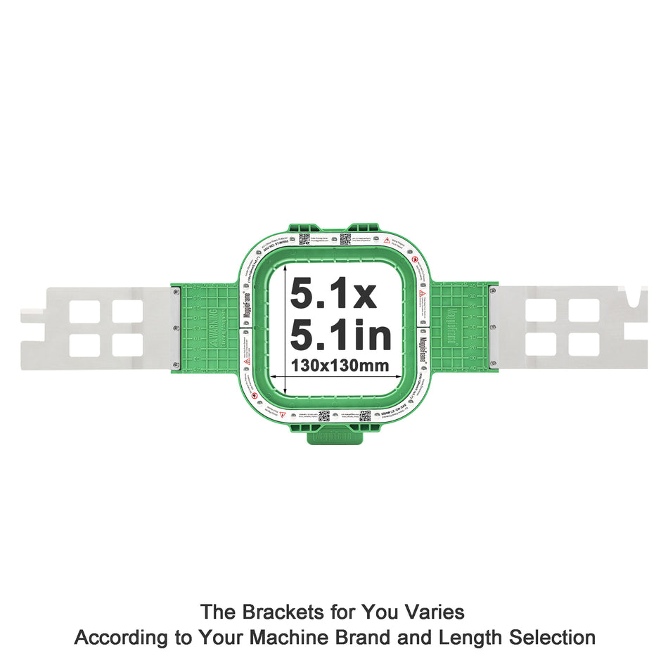 MaggieFrame Magnetic Hoop 130x130mm | 5.1" for Barudan EFP