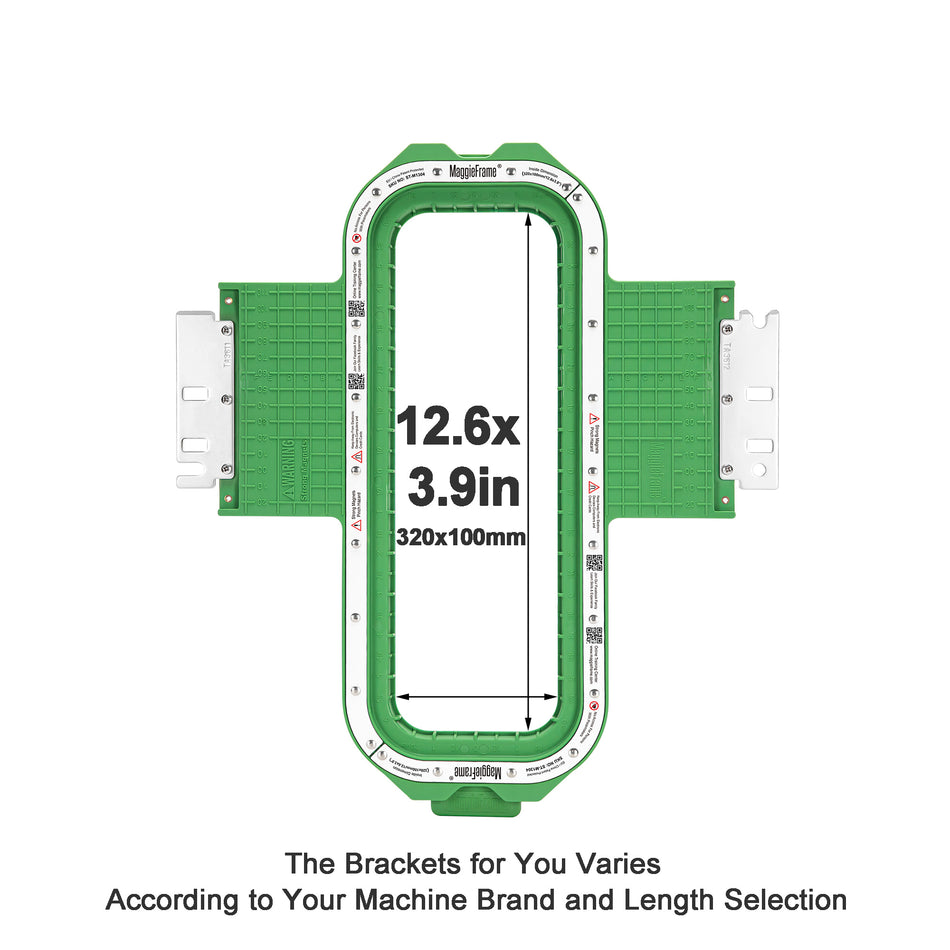 MaggieFrame Magnetic Hoop 320x100mm | 12.6"x3.9" for Happy Japan