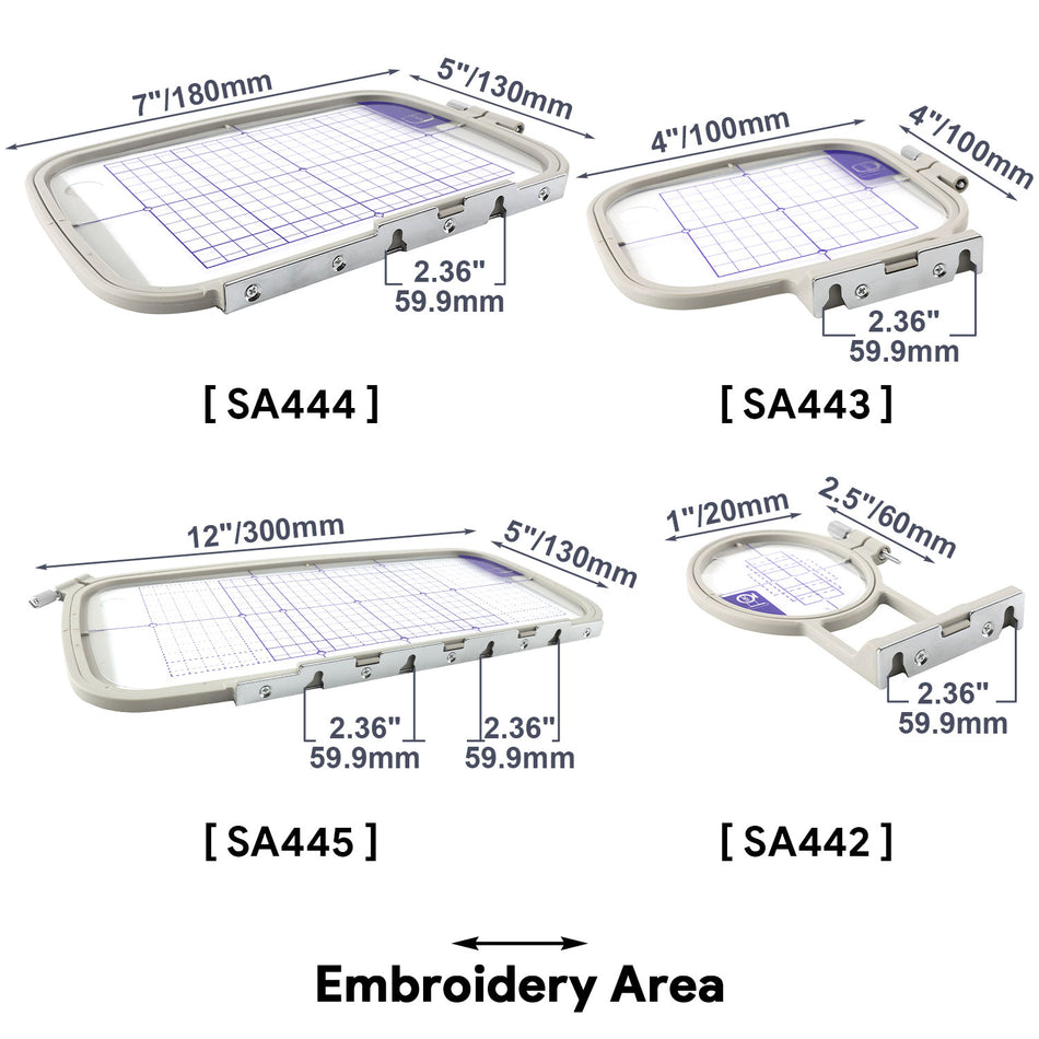 MaggieFrame Embroidery Hoop For Baby Lock Ellure Esante & Brother PE700 NV700 PC6500 NS1150E