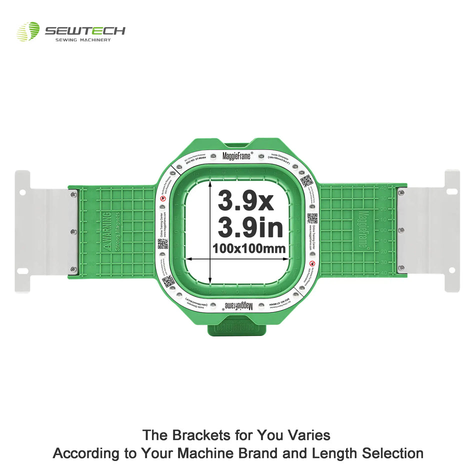 MaggieFrame Magnetic Hoop 100x100mm | 3.9" for Barudan QS