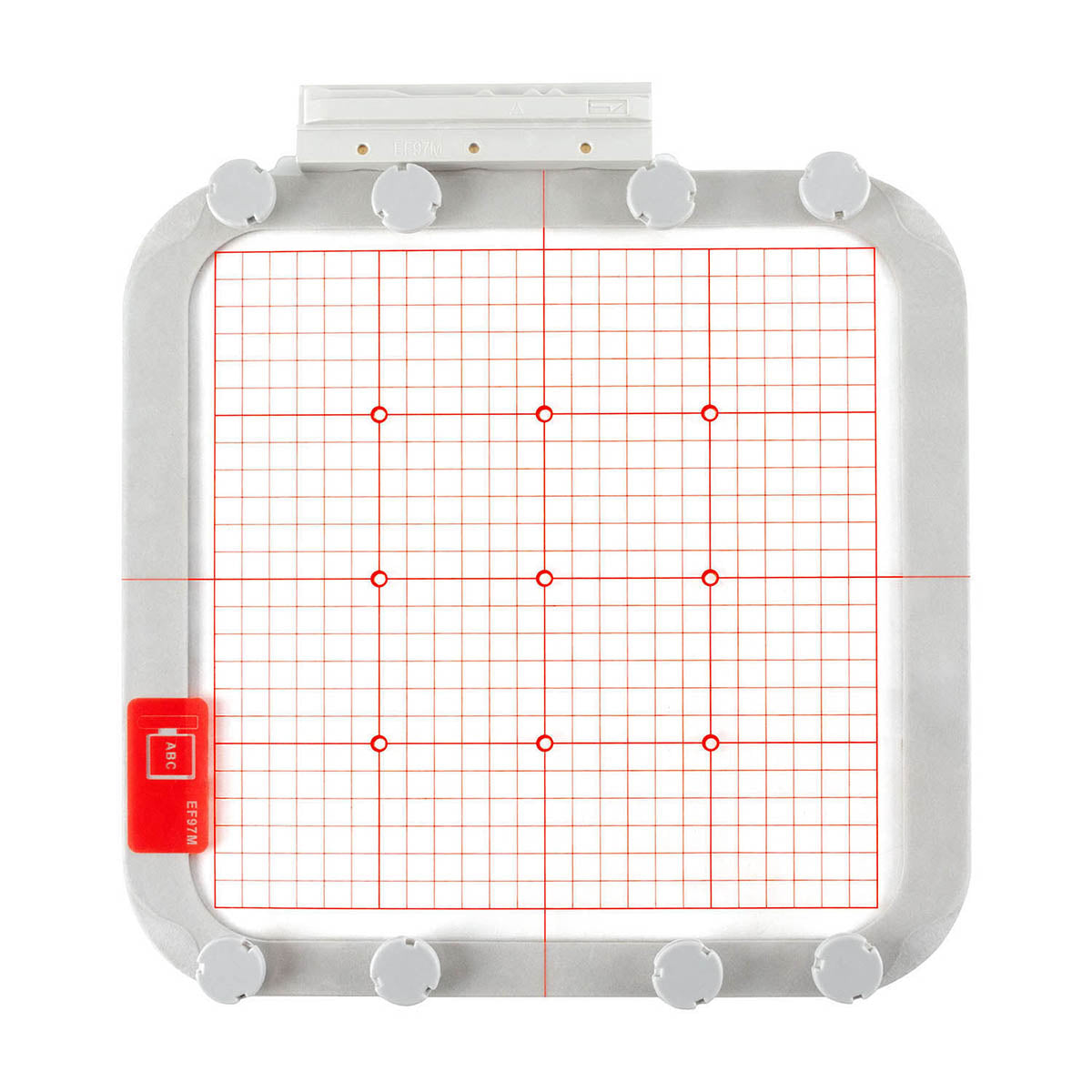 Magnetic Hoop for Baby Lock Altair, Destiny, Solaris, Meridian, etc. Metal Magnet Embroidery Machine Sash Frame (9.5x9.5"-EF97M)