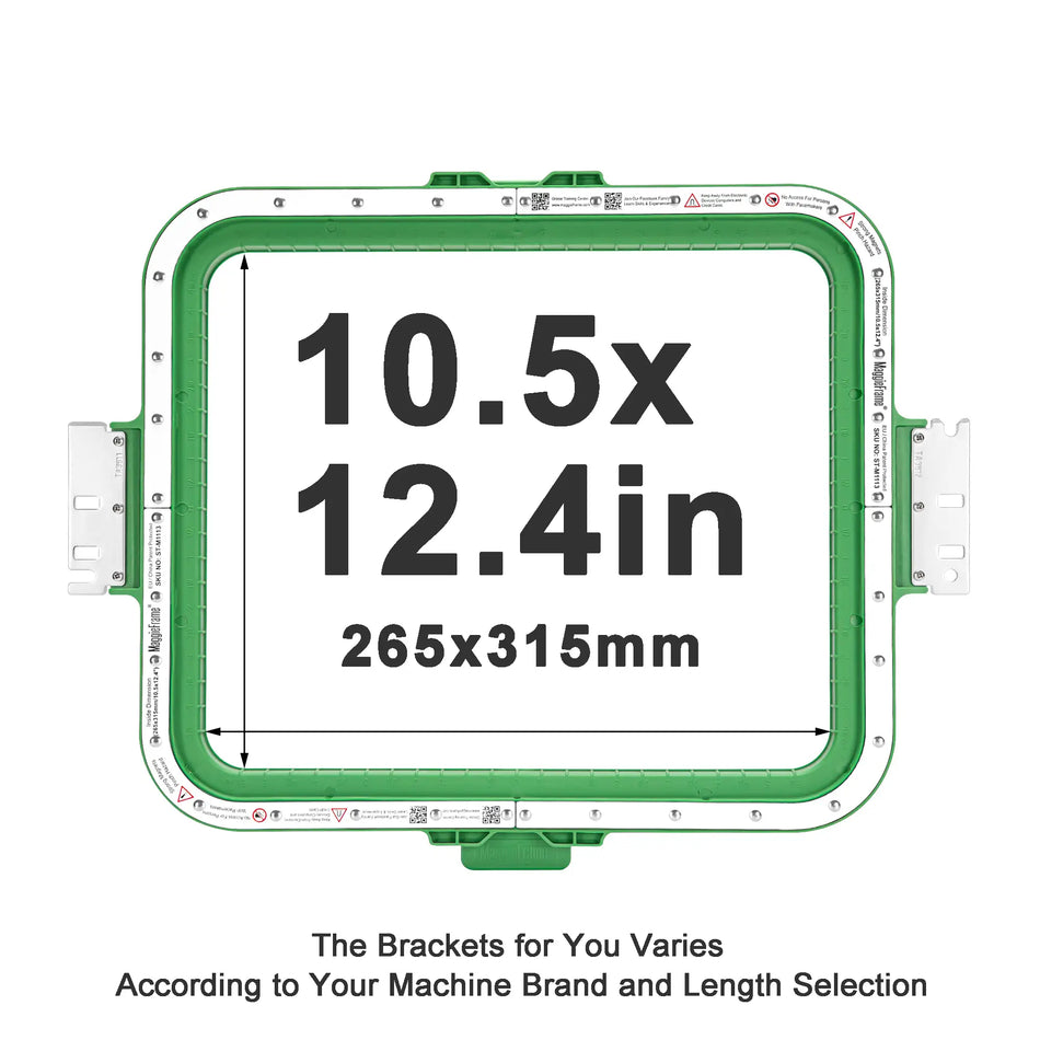 MaggieFrame Magnetic Hoop 265x315mm | 10.5"x12.4" for SWF