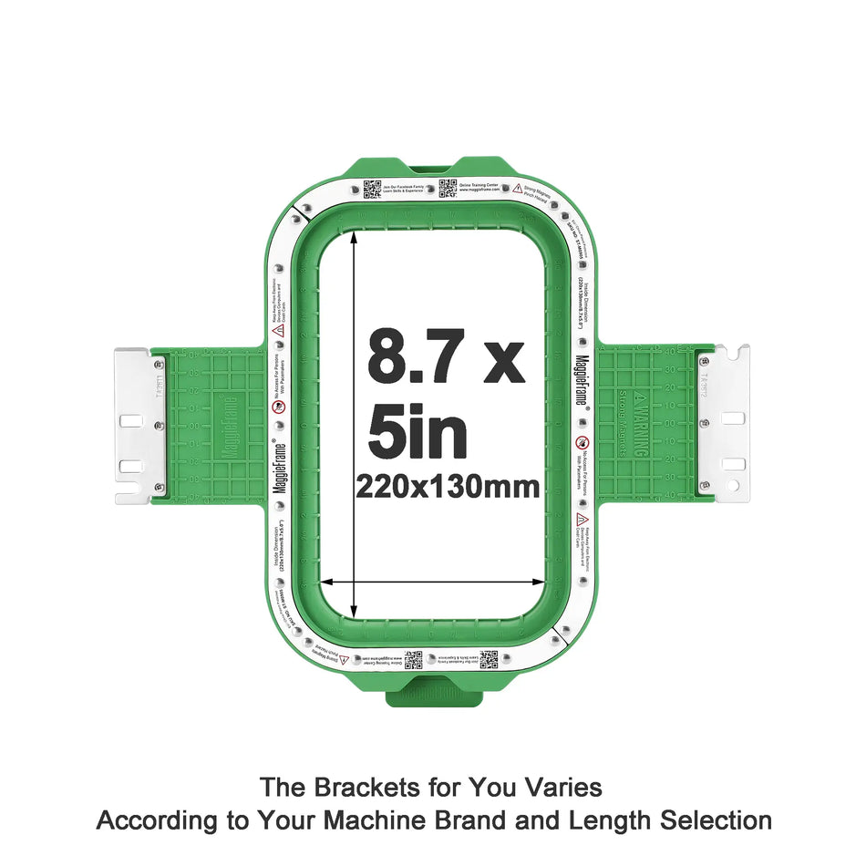 MaggieFrame Magnetic Hoop 220x130mm | 8.7"x5" for Happy Japan
