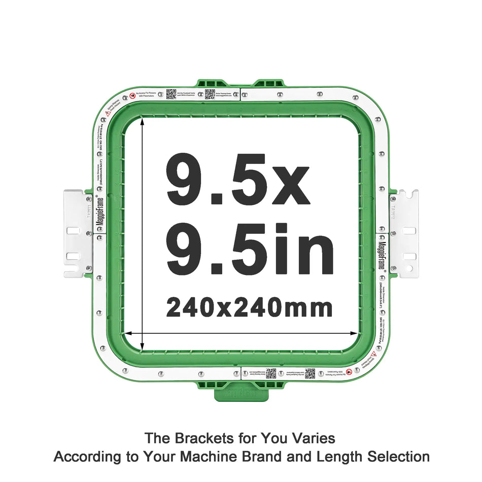 MaggieFrame Magnetic Hoop 240x240mm | 9.5" for Happy Japan