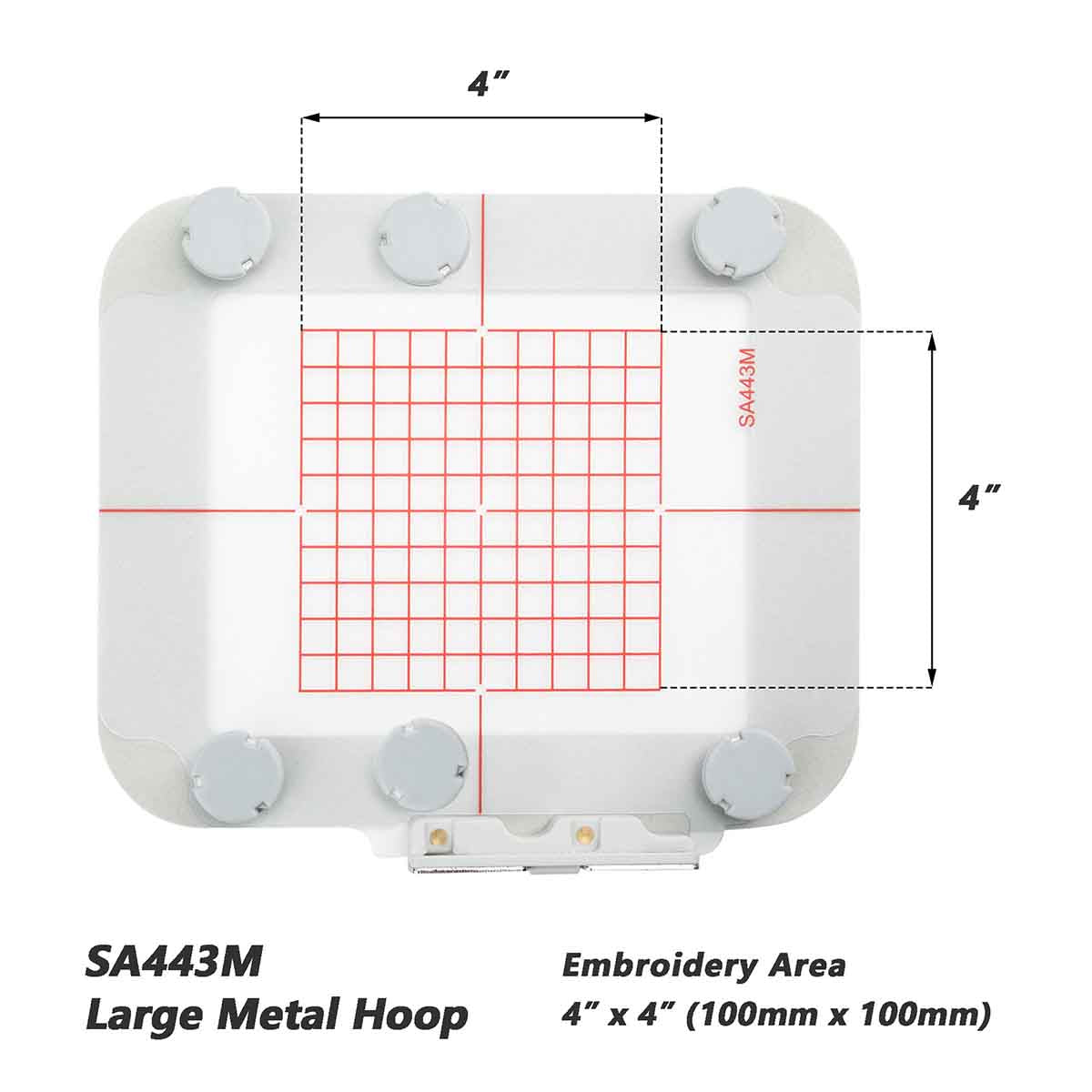 Magnetic Hoop Set for Brother PE700, PE750, PE770, PE780D, PE800, PE900, SE1900, SE2000, SE1800, Innov-ís NS1150E, NS1250E, NS2750D, Metal Magnet Embroidery Machine Sash Frames