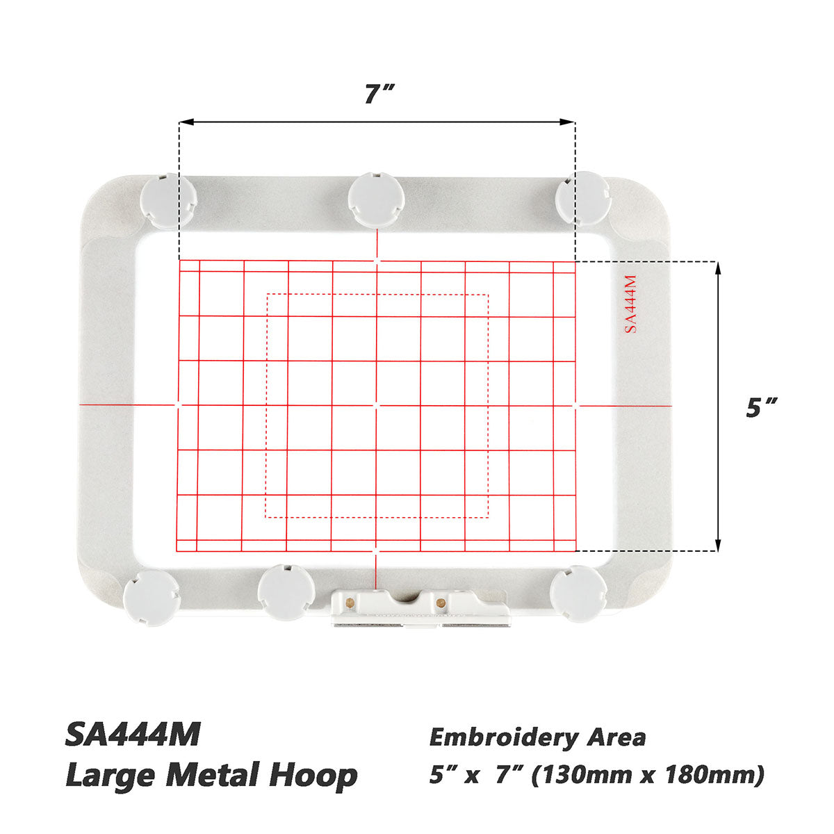 Magnetic Hoop Set for Brother PE700, PE750, PE770, PE780D, PE800, PE900, SE1900, SE2000, SE1800, Innov-ís NS1150E, NS1250E, NS2750D, Metal Magnet Embroidery Machine Sash Frames