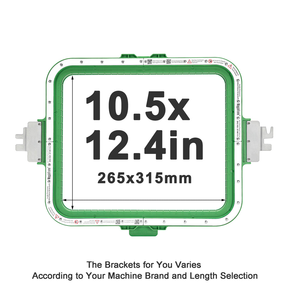 MaggieFrame Magnetic Hoop 265x315mm | 10.5"x12.4" for Barudan EFP