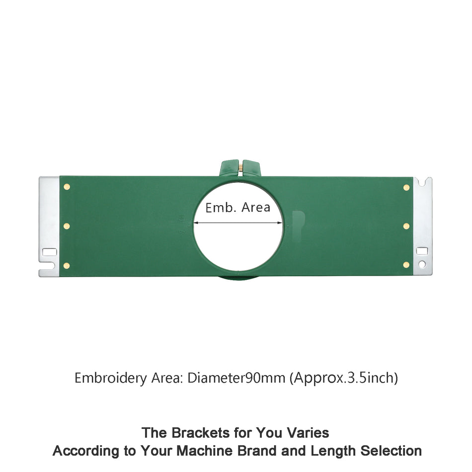 MaggieFrame Tubular Embroidery Hoop 90mm | 3.5" Round for Melco