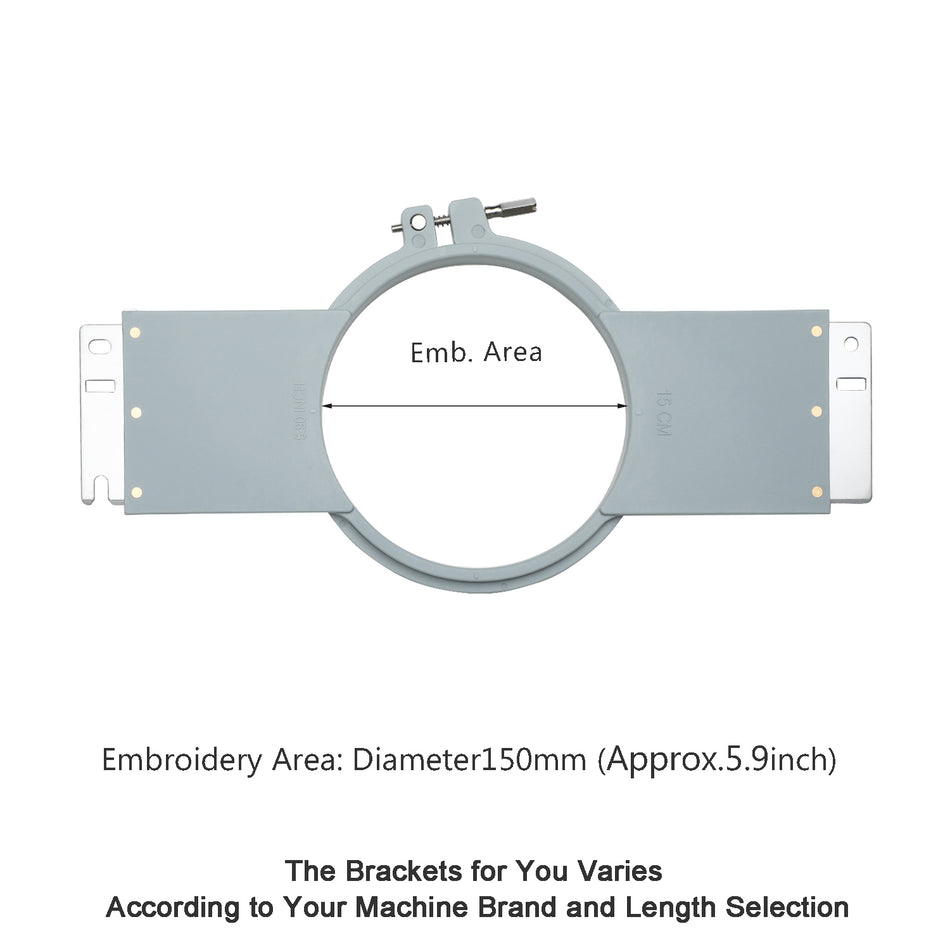 MaggieFrame Tubular Embroidery Hoop 150mm | 5.9" Round for Happy Japan