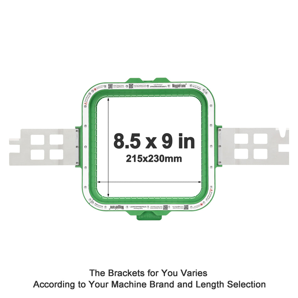 MaggieFrame Magnetic Hoop 215x230mm | 8.5"x9" for Barudan EFP