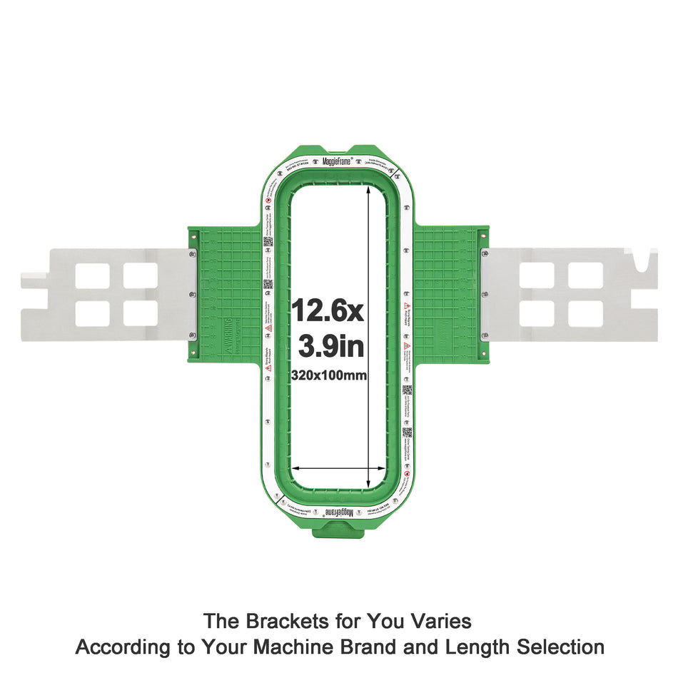 MaggieFrame Magnetic Hoop 320x100mm | 12.6"x3.9" for Barudan EFP