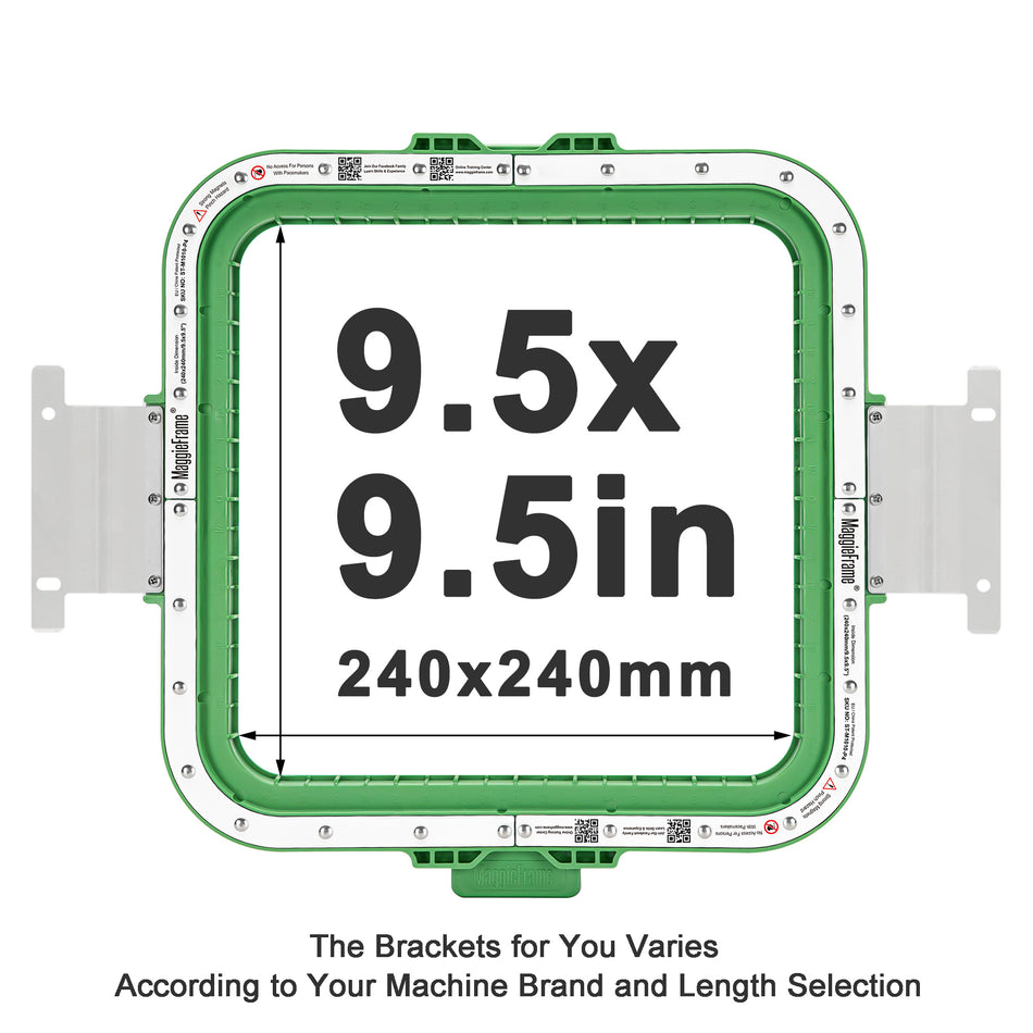 MaggieFrame Magnetic Hoop 240x240mm | 9.5" for Barudan QS