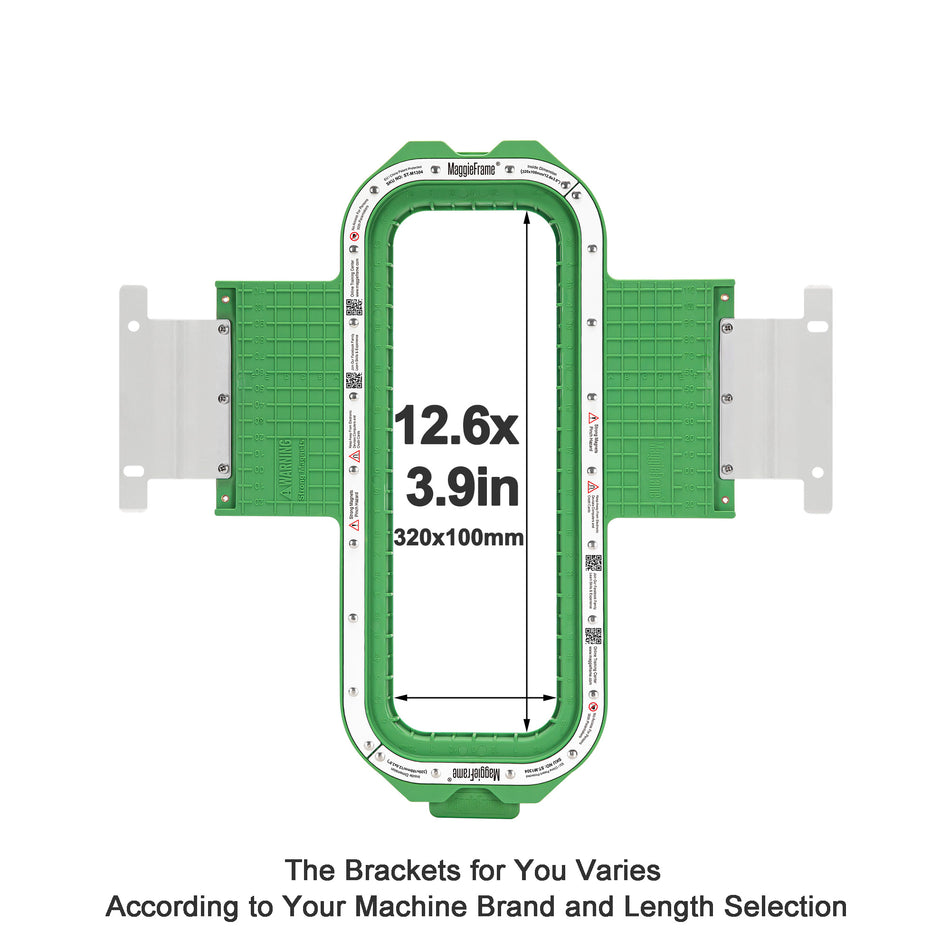 MaggieFrame Magnetic Hoop 320x100mm | 12.6"x3.9" for Barudan QS