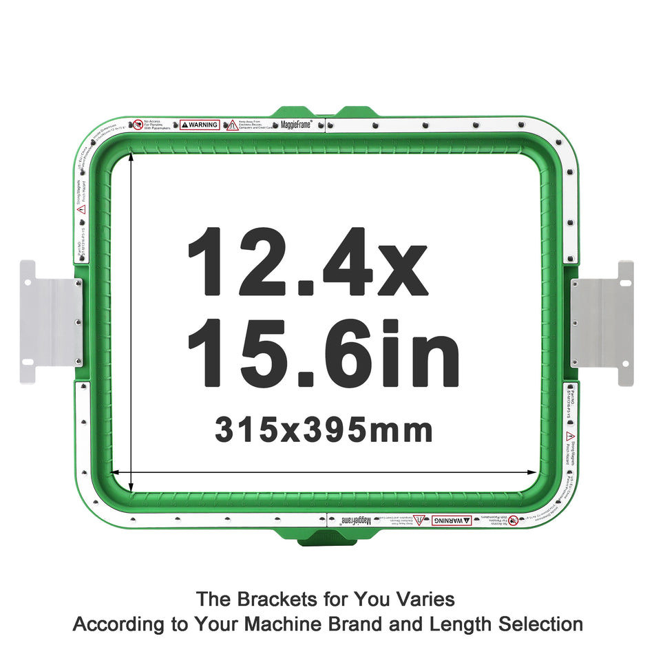 MaggieFrame Magnetic Hoop 315x395mm | 12.4"x15.6" for Barudan QS