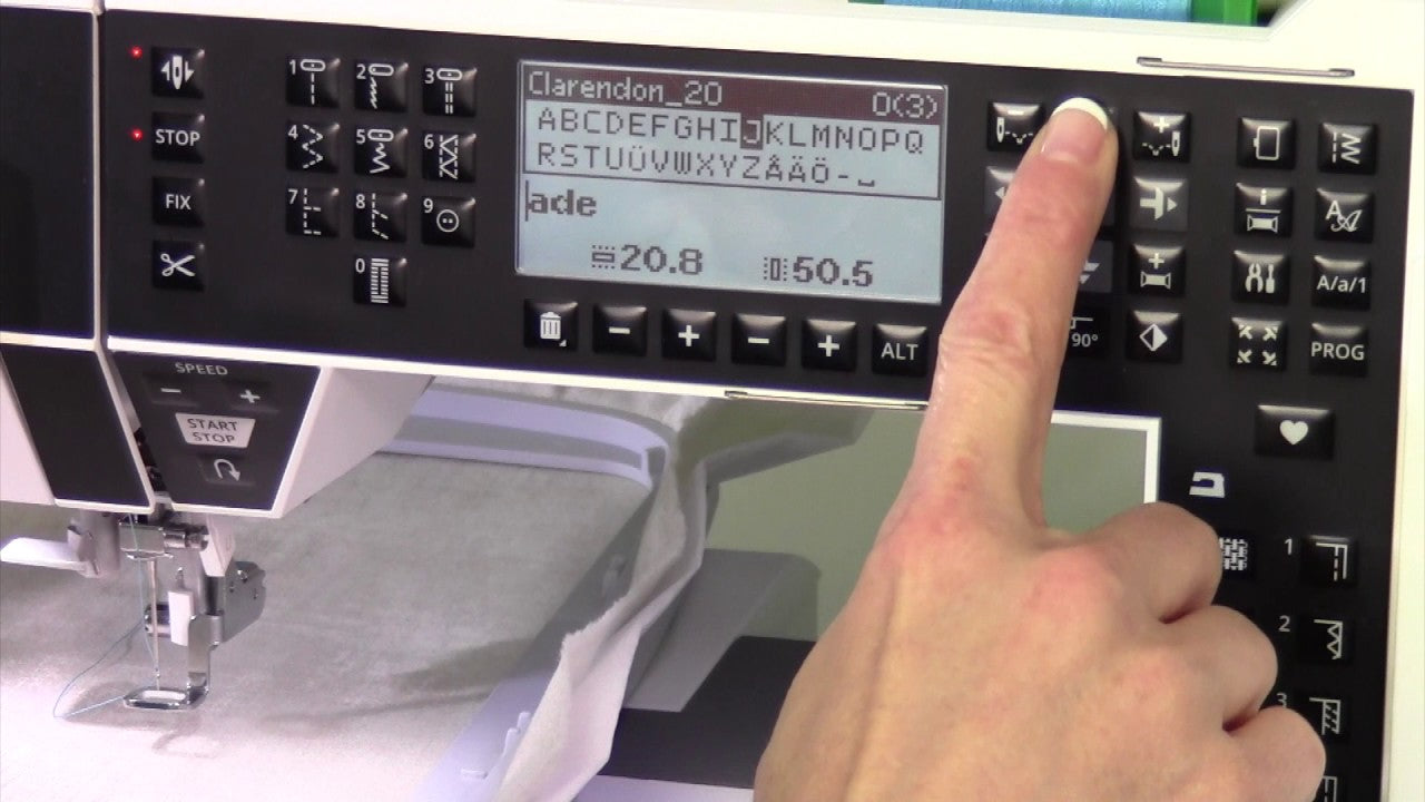 letter embroidery sewing machine