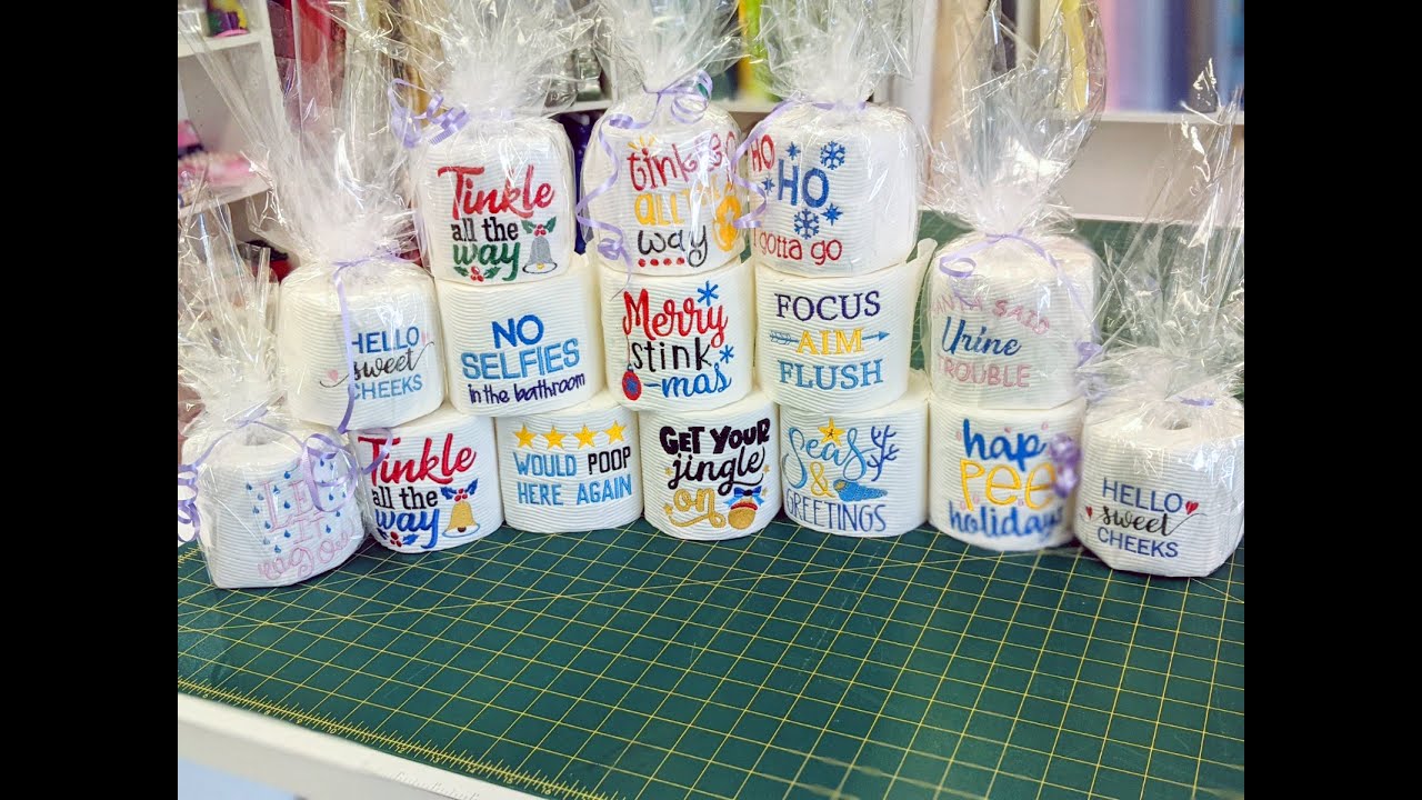 machine embroidery toilet paper designs