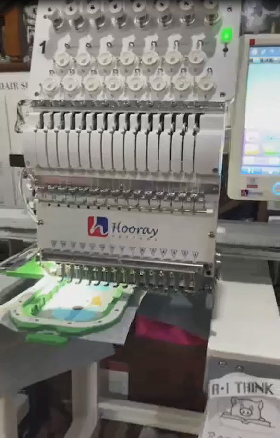 embroidering on sweatshirts