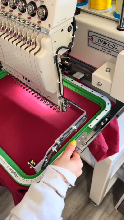 embroidery with wool thread
