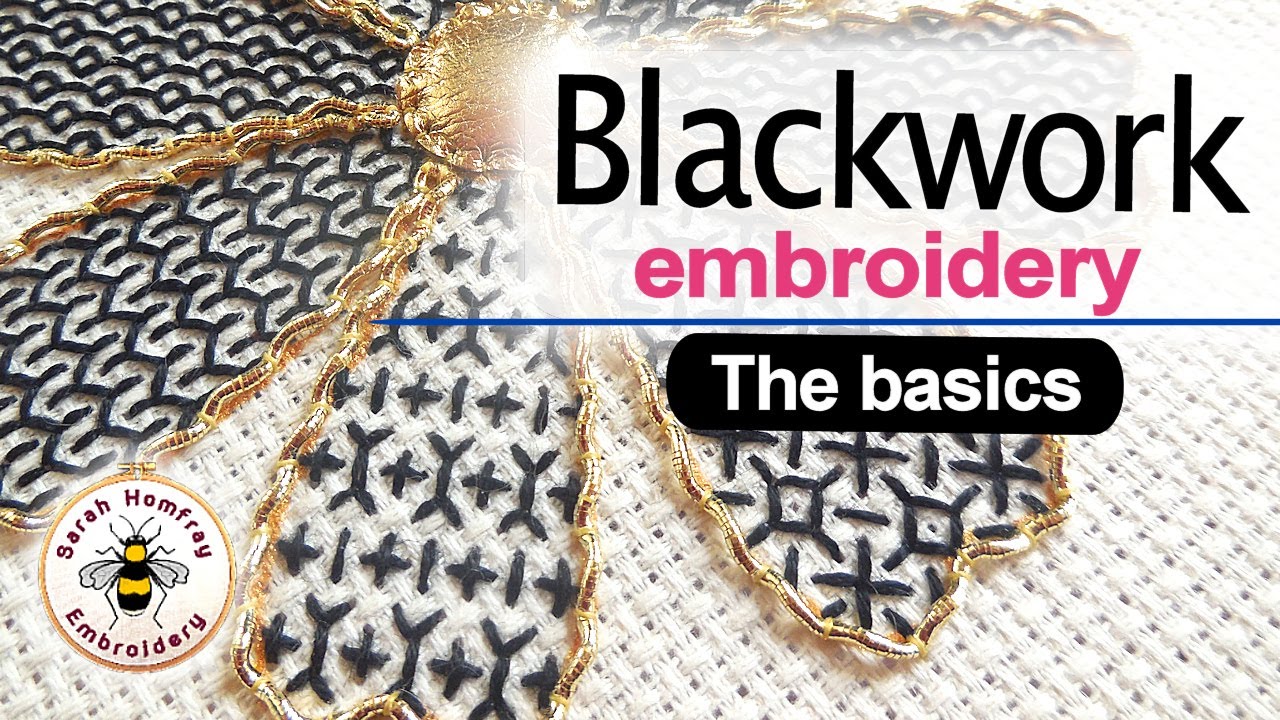 black embroidery thread