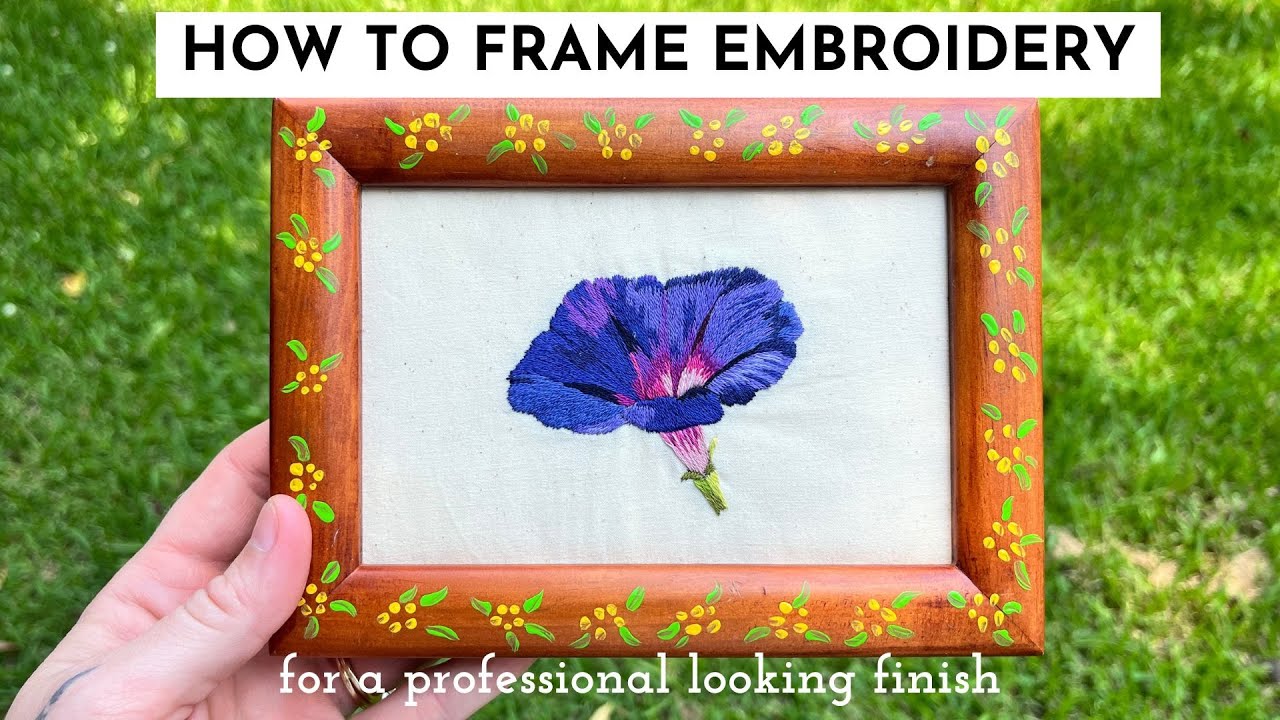 framing embroidery