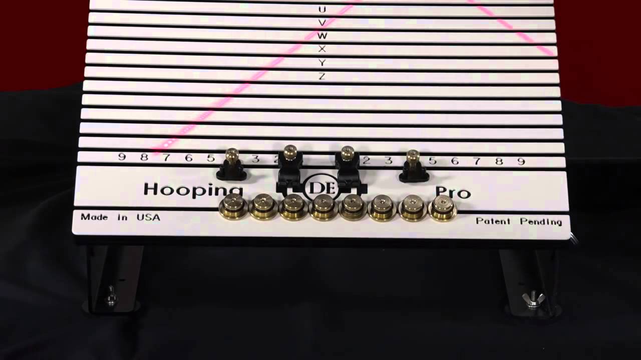 diy embroidery hooping station
