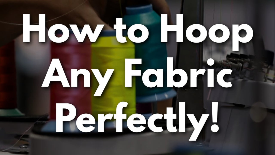 how to put fabric in an embroidery hoop
