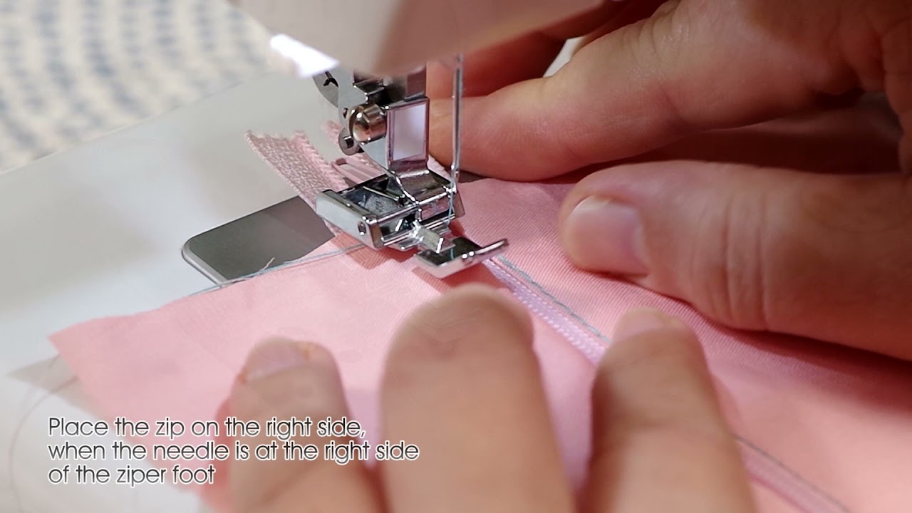 vertical needle zipper