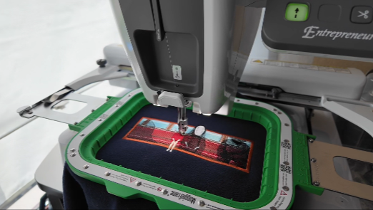 embroidery hoop station