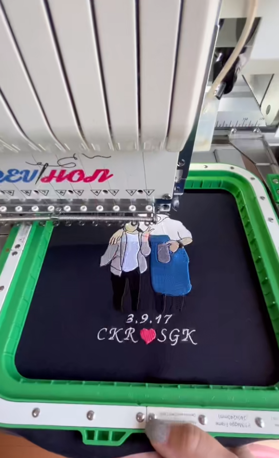 embroidery water