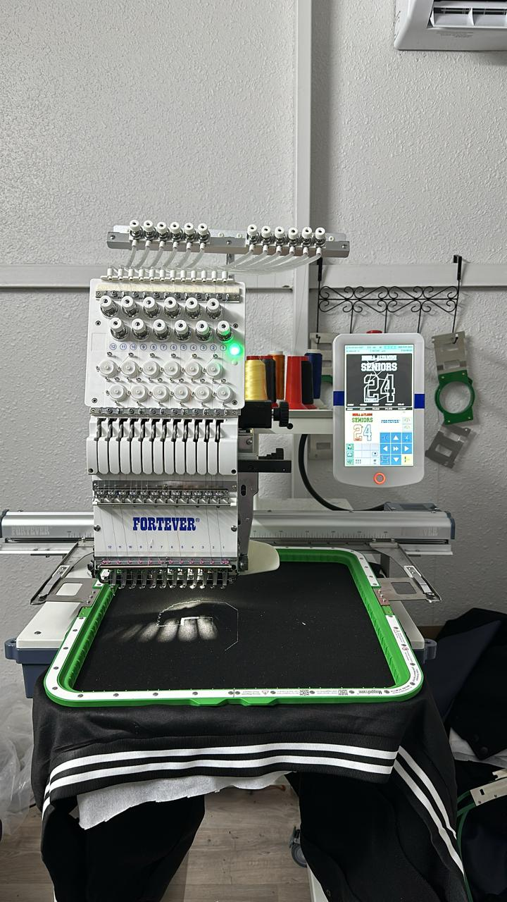 yarn embroidery on sweater