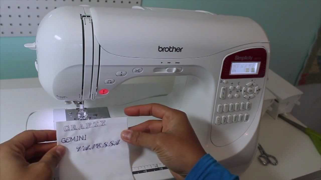 simplicity embroidery machine