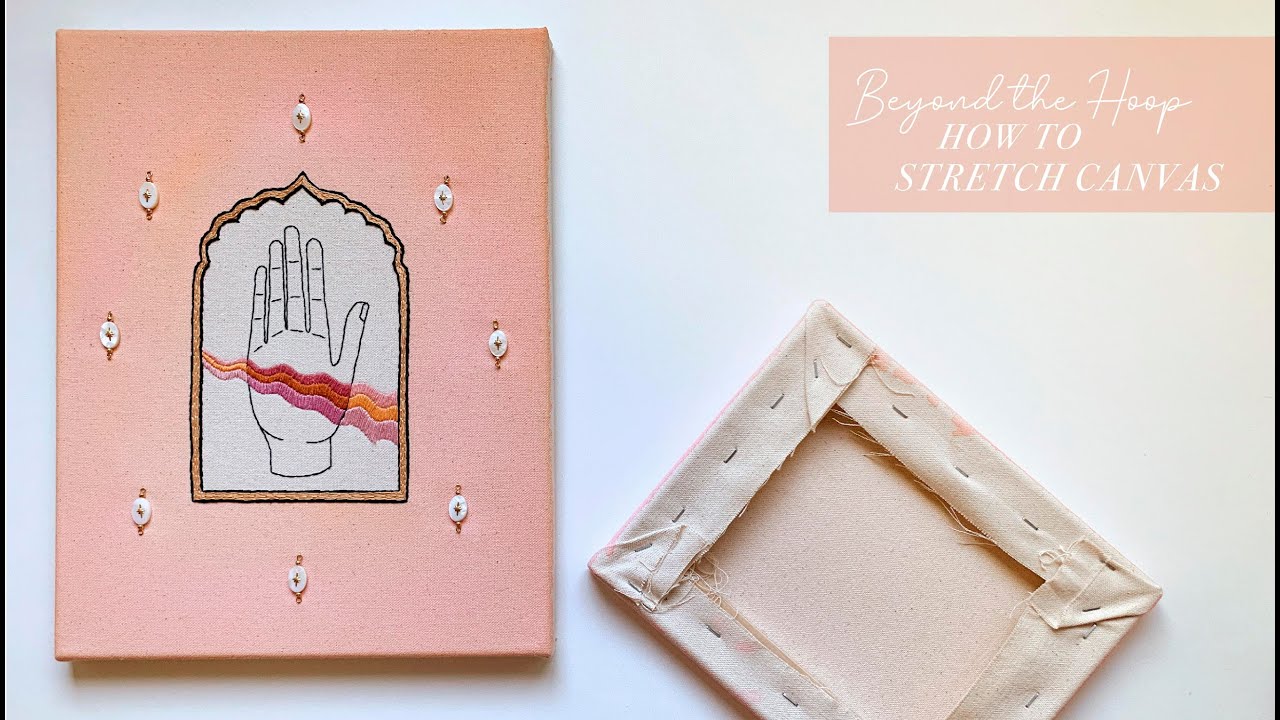 how to display embroidery hoop