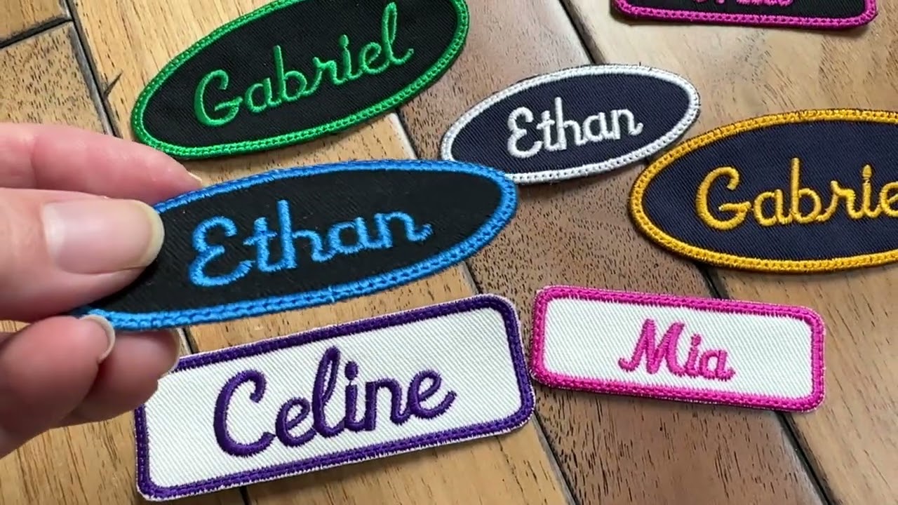 embroidered name patch