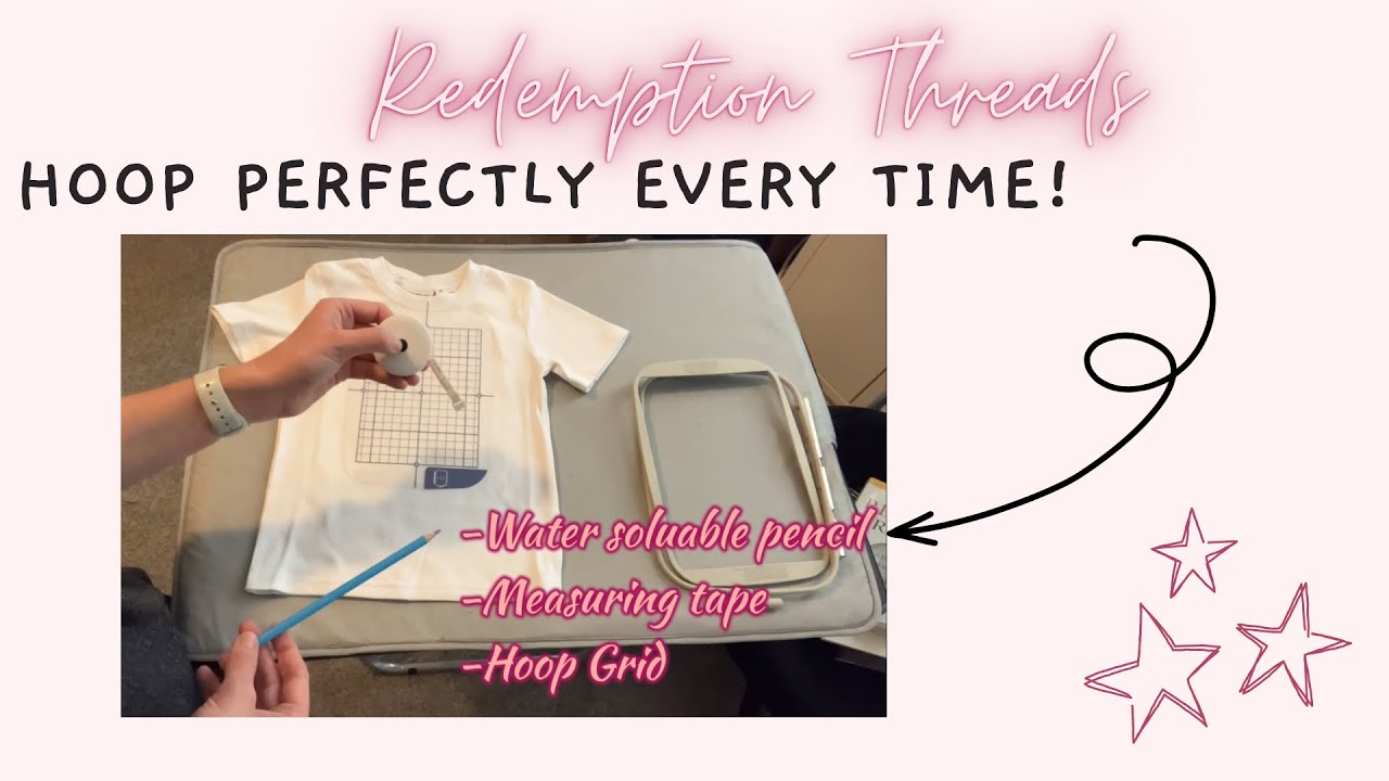 how to hoop a shirt for embroidery