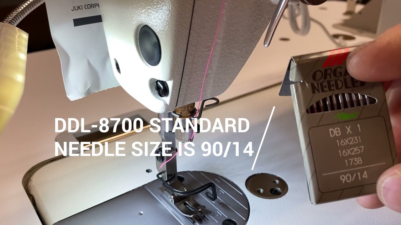 what needle size can the ddl 8700h use