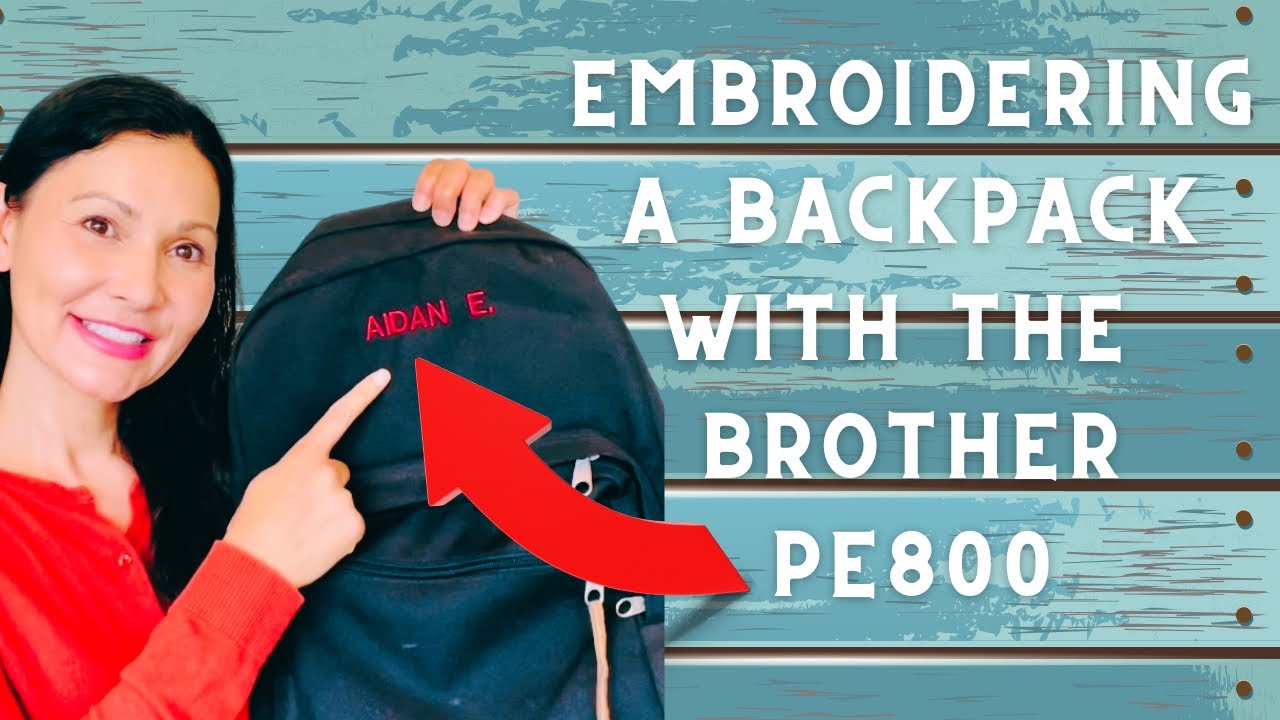 how to embroider backpack