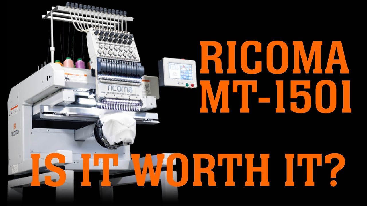 Ricoma MT-1501 Commercial Embroidery Machine, 1,200 SPM – HoopTalent