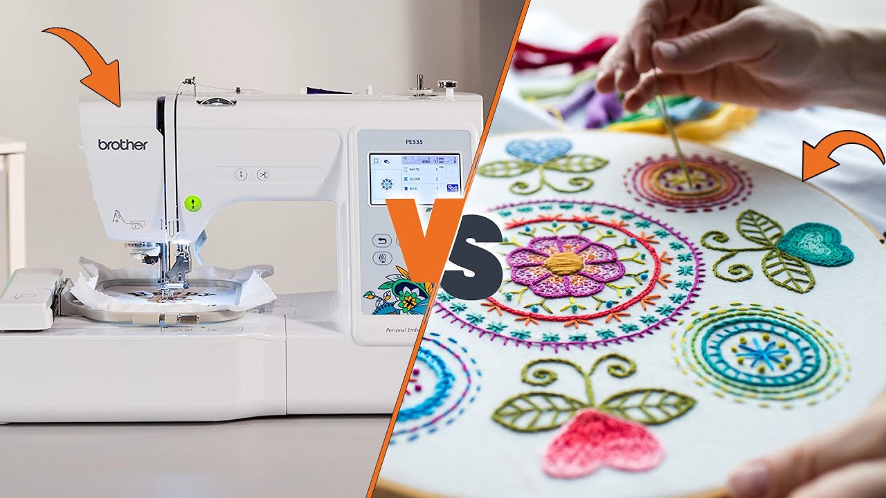 hand vs machine embroidery
