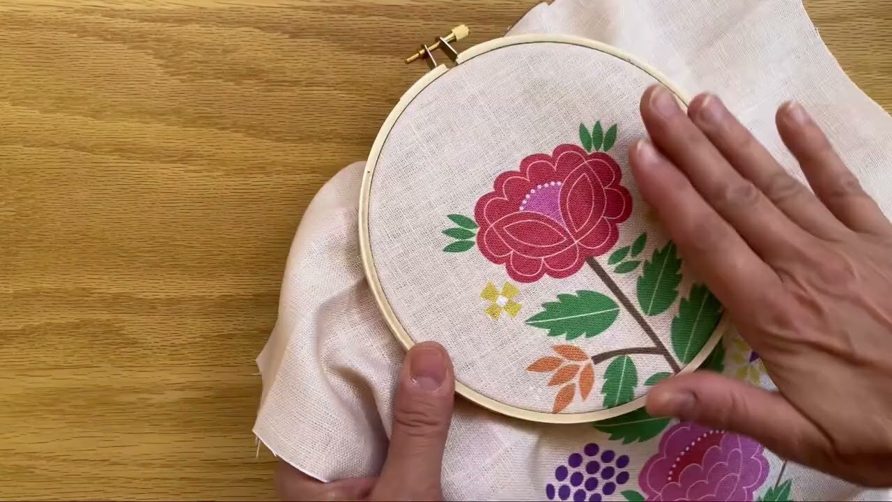 embroidery hoop fabric