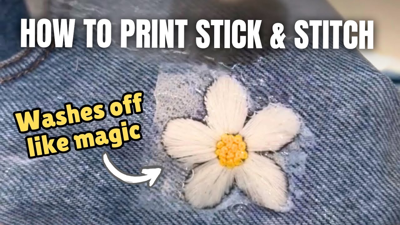 water soluble stabiliser for embroidery