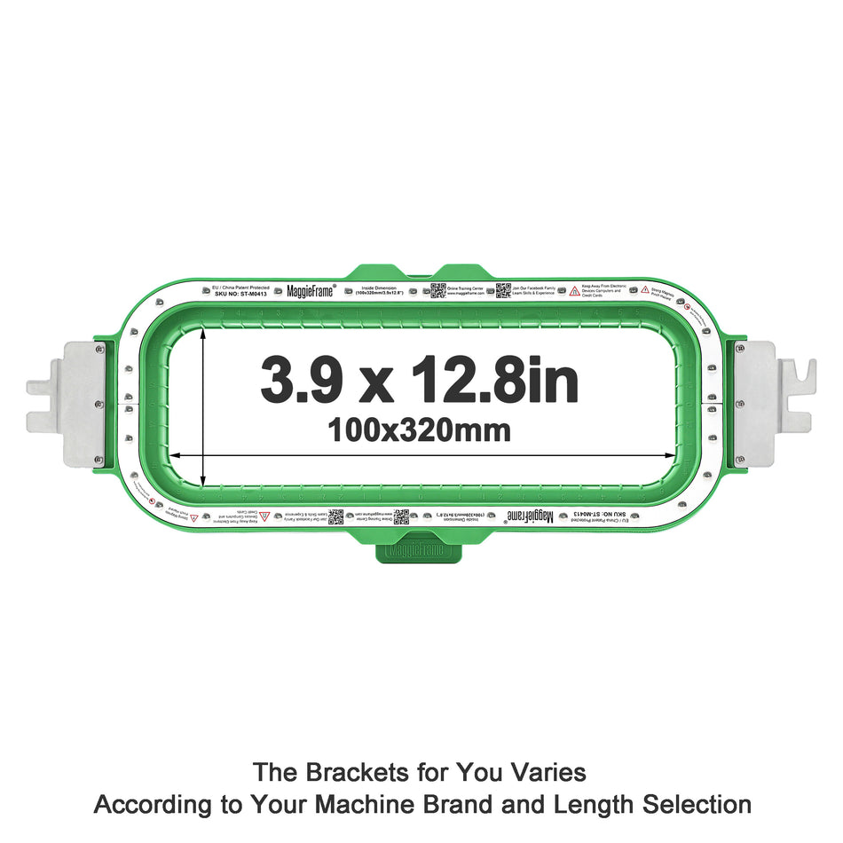MaggieFrame Magnetic Hoop 100x320mm | 3.9"x12.8" for Barudan EFP