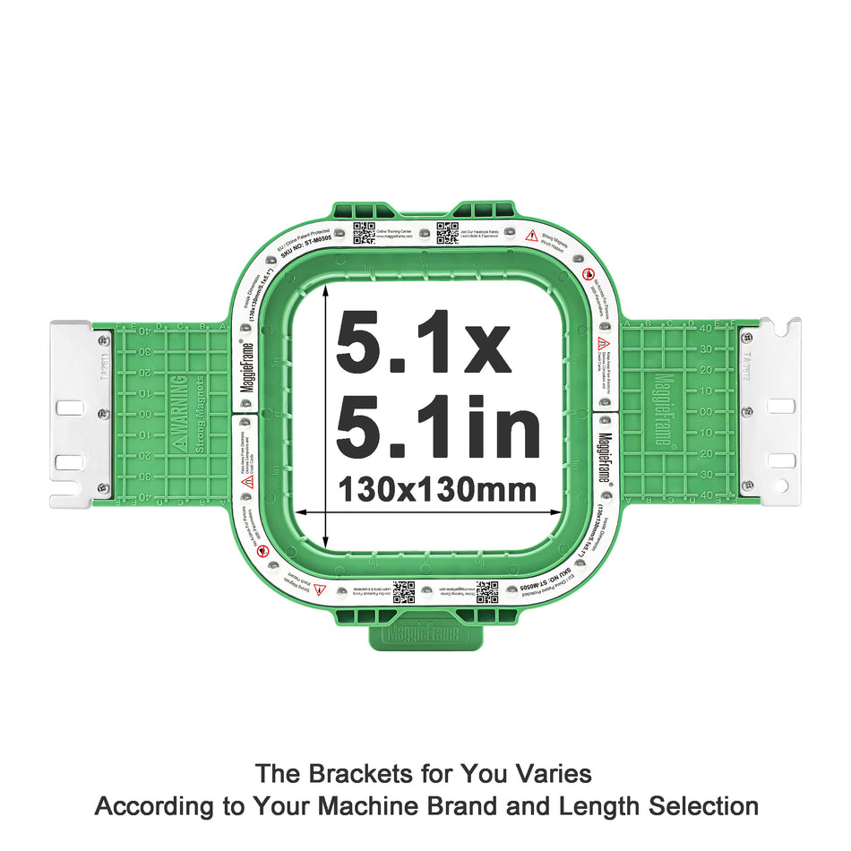 HoopTalent Magnetic Hoop 130x130mm | 5.1" for BAI