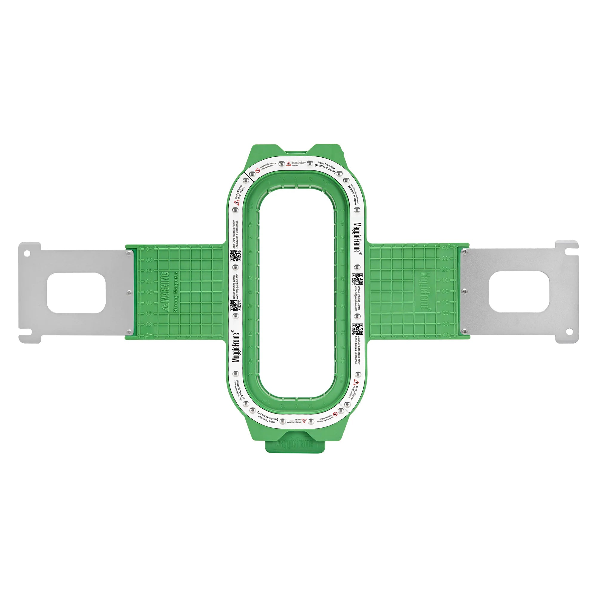 MaggieFrame Magnetic Hoop 195x70mm | 7.6"x2.7" for Ricoma EM1010