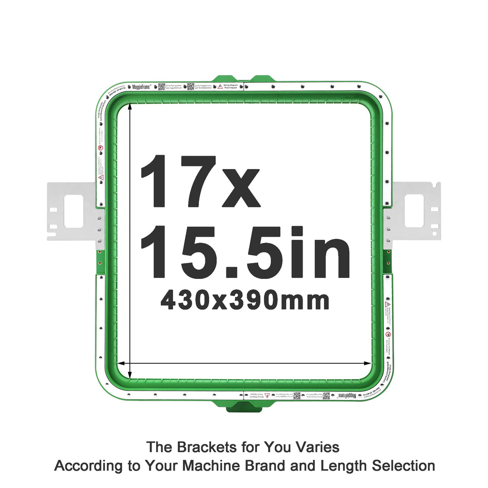 MaggieFrame Magnetic Hoop 430x390mm | 17"x15.5" for Hengrong
