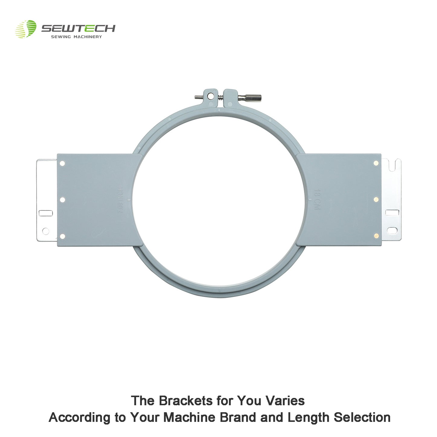 MaggieFrame Tubular Embroidery Hoop 180mm | 7.1" Round for ZSK