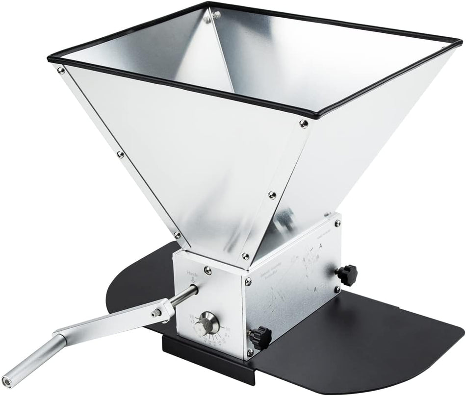 Grain Mill Pro with 3 Rollers 13LB Hopper and Steel Metal Base, Brewing for Grain Malt Barley, Malt Mill for Homebrew Beer, Grain Crusher Grinder, Fit Electric Drill