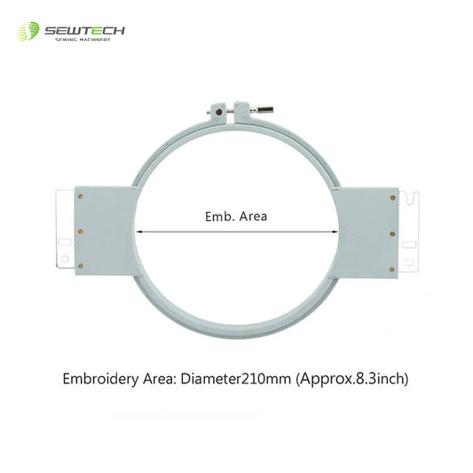 MaggieFrame Tubular Embroidery Hoop 210mm | 8.3" Round for SWF