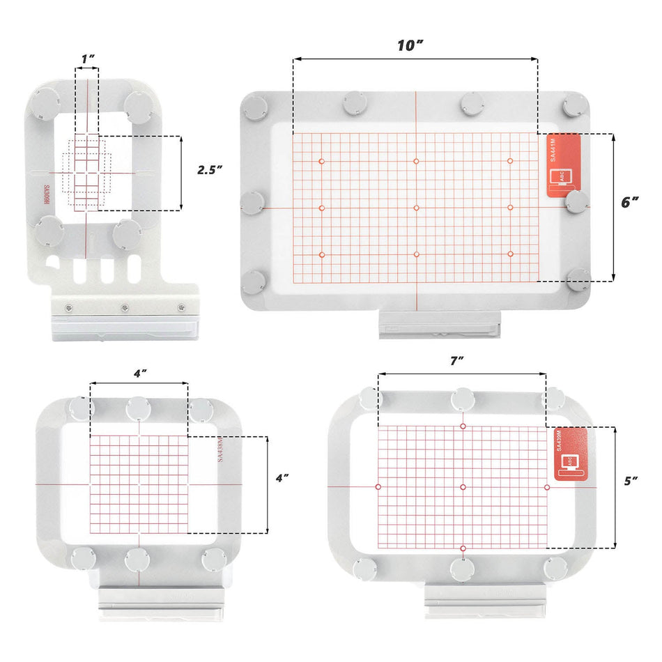 Magnetic Hoop Set for Babylock Accord, Aerial, Altair, Arial, Aventura, Destiny 2, Flourish, Flourish 2, Flare, Solaris, etc. Metal Magnet Embroidery Machine Sash Frames